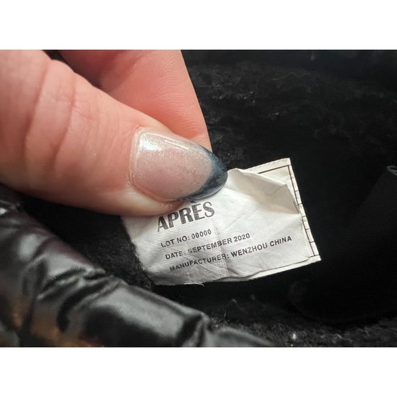 Apres by Lamo Youth Kids Winter Boots Zip Closure White Black Size US 12Y - Picture 5 of 6